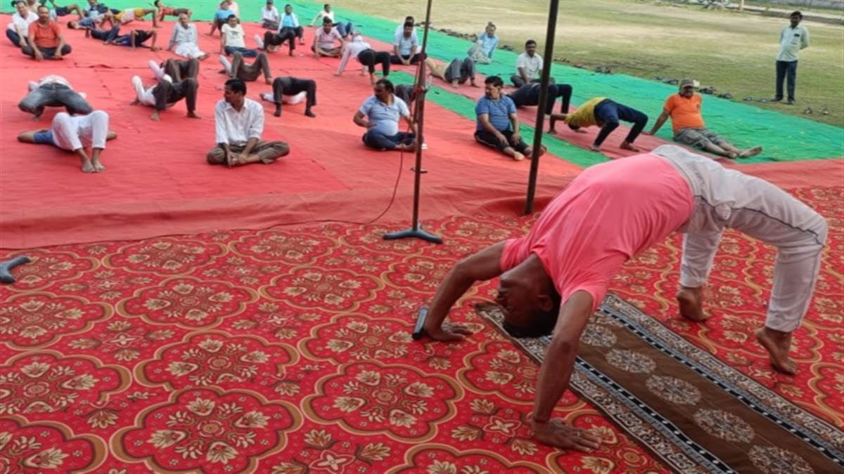 international yoga day 2022 large number of people did yoga in west up including meerut