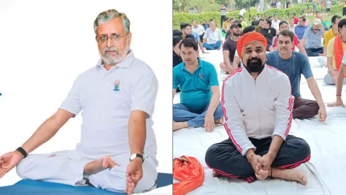International Yoga Day 2023: Yoga Day पर पटना में BJP नेताओं ने किया योगाभ्यास
