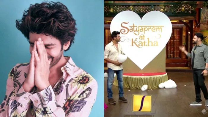 File Photo of Kartik Aaryan (Right) and Still Image of Kartik Aaryan (Left)
