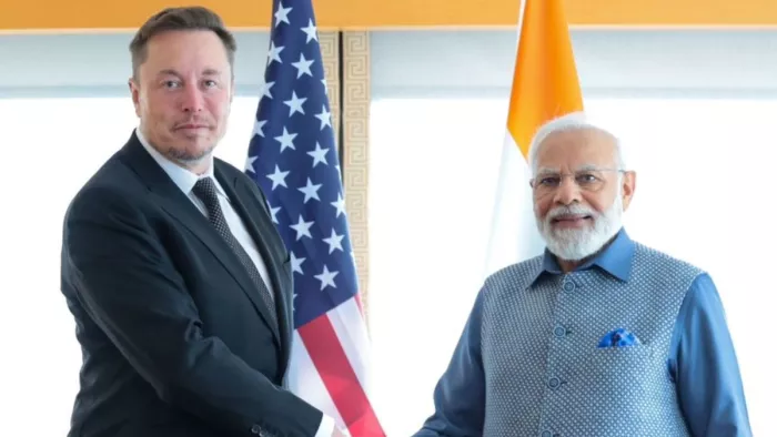 अमेरिका के न्यूयॉर्क में पीएम मोदी के साथ एलन मस्क (फाइल फोटो)