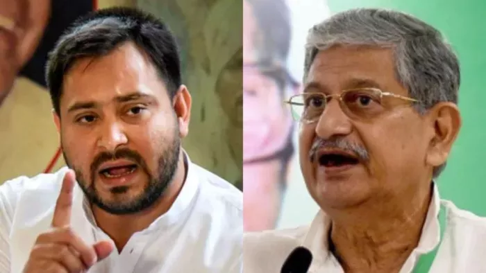 बिहार के पूर्व डिप्टी CM तेजस्वी यादव और केंद्रीय मंत्री ललन सिंह। (फाइल फोटो)