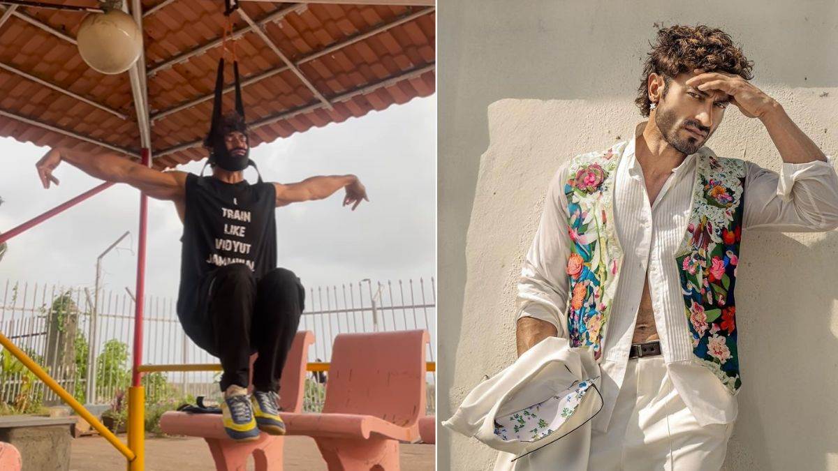 vidyut jammwal perform kalaripayattu dangerous stunt at international yoga day2024