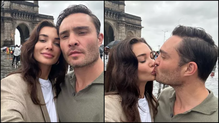 Amy Jackson was seen liplock with boyfriend Ed Westwick. Photo- Instagram
