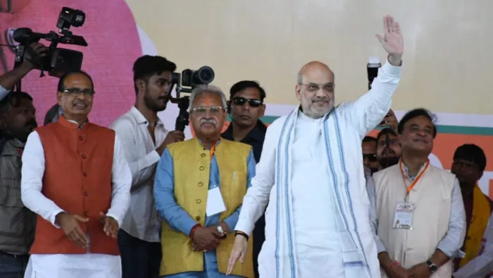 रांच में केंद्रीय गृह मंत्री अमित शाह ने सभा को किया संबोधित