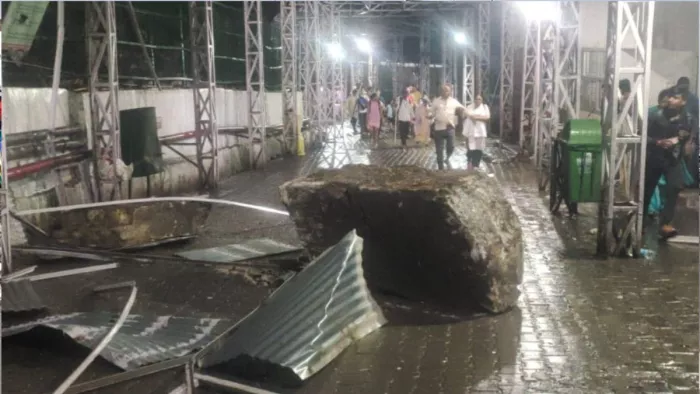 Mata Vaishno Devi: पहाड़ से पत्थर गिरने यात्रा मार्ग बंद।