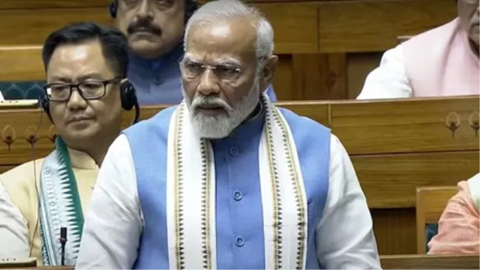 धानमंत्री मोदी की सदन में हर समय उपस्थिति की मांग करना भी परंपराओं के विरुद्ध: किरेन रिजीजू।(फोटो सोर्स: एएनआई)