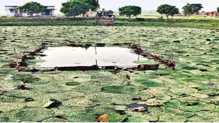 आगरा में गति नहीं पकड़ पा रही अमृत सरोवर योजना।