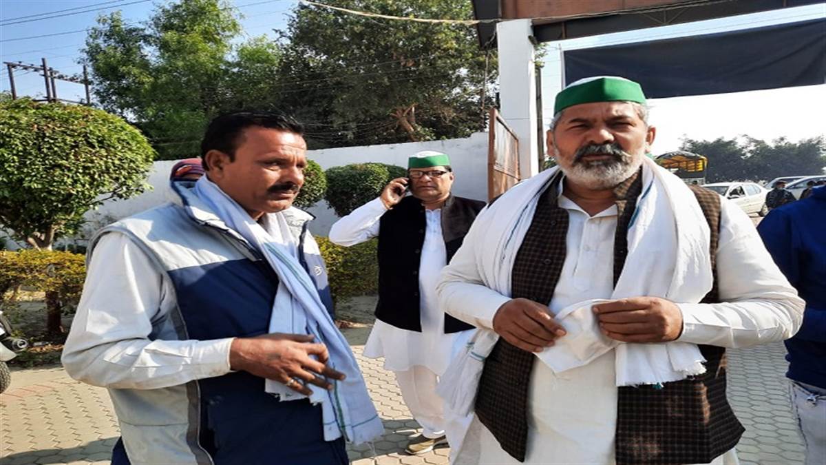 दिल्ली पुलिस ने राकेश टिकैत को रोकने पर कार्यकर्ता नाराज, दोघट थाने में