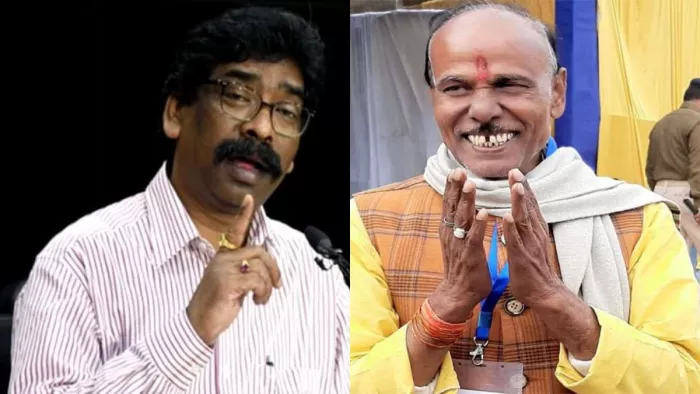 Jharkhand News: झारखंड के मुख्यमंत्री हेमंत सोरेन और भाजपा विधायक समरी लाल का फाइल फोटो।