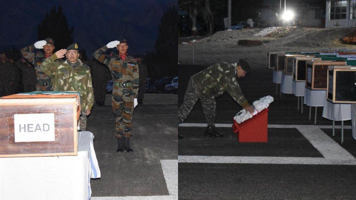 tribute paid to nine soldiers sacrificed in ladakh fire and fury corps commander expressed regret