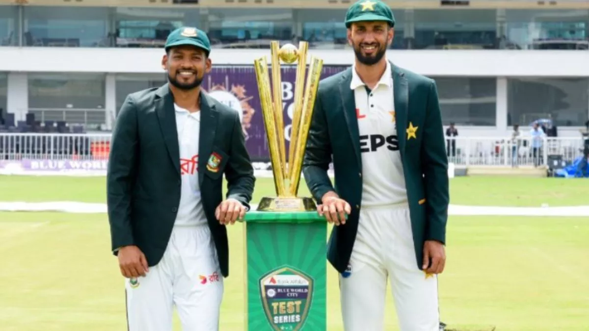 PAK vs BAN 1st Test Day 2 Highlights: दूसरे दिन का खेल समाप्त, 448 जवाब में बांग्लादेश ने बनाए 27 रन