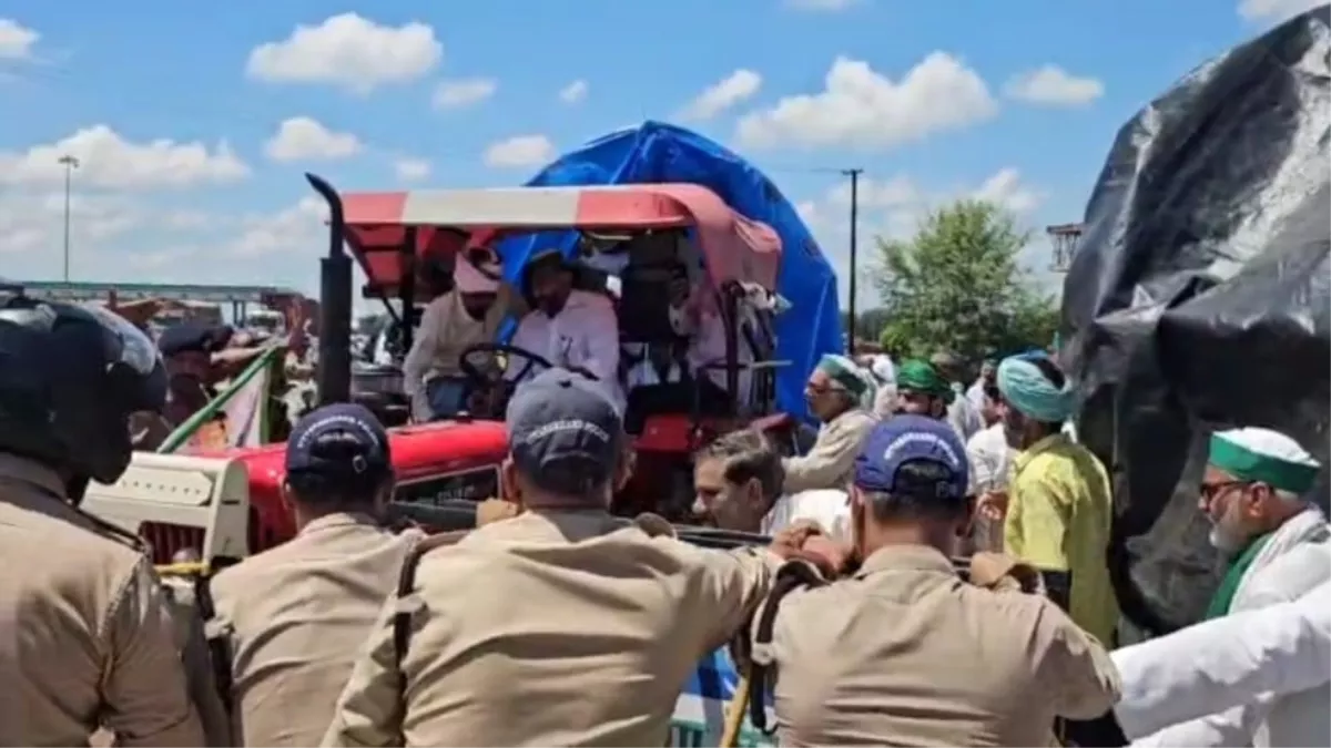 देहरादून कूच कर रहे किसानों को पुलिस ने लाठियों से खदेड़ा, बहादराबाद टोल प्लाजा पर तीखी नोंकझोंक; कई घायल
