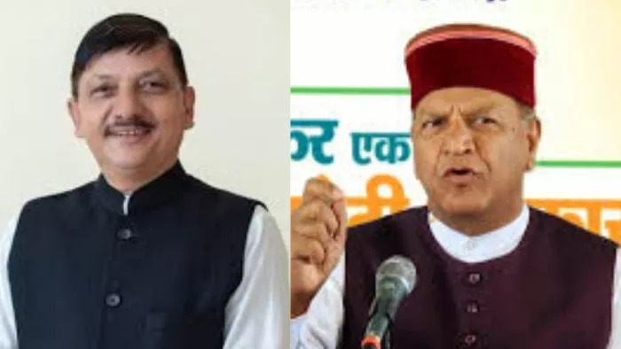 भाजपा के वरिष्ठ प्रवक्ता बनाए गए राजेंद्र राणा और हिमाचल के पार्टी अध्यक्ष डा. राजीव बिंदल।