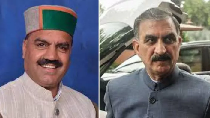 बड़सर के विधायक इंद्रदत्त लखनपाल और मुख्यमंत्री सुखविंदर सिंह सुक्खू।