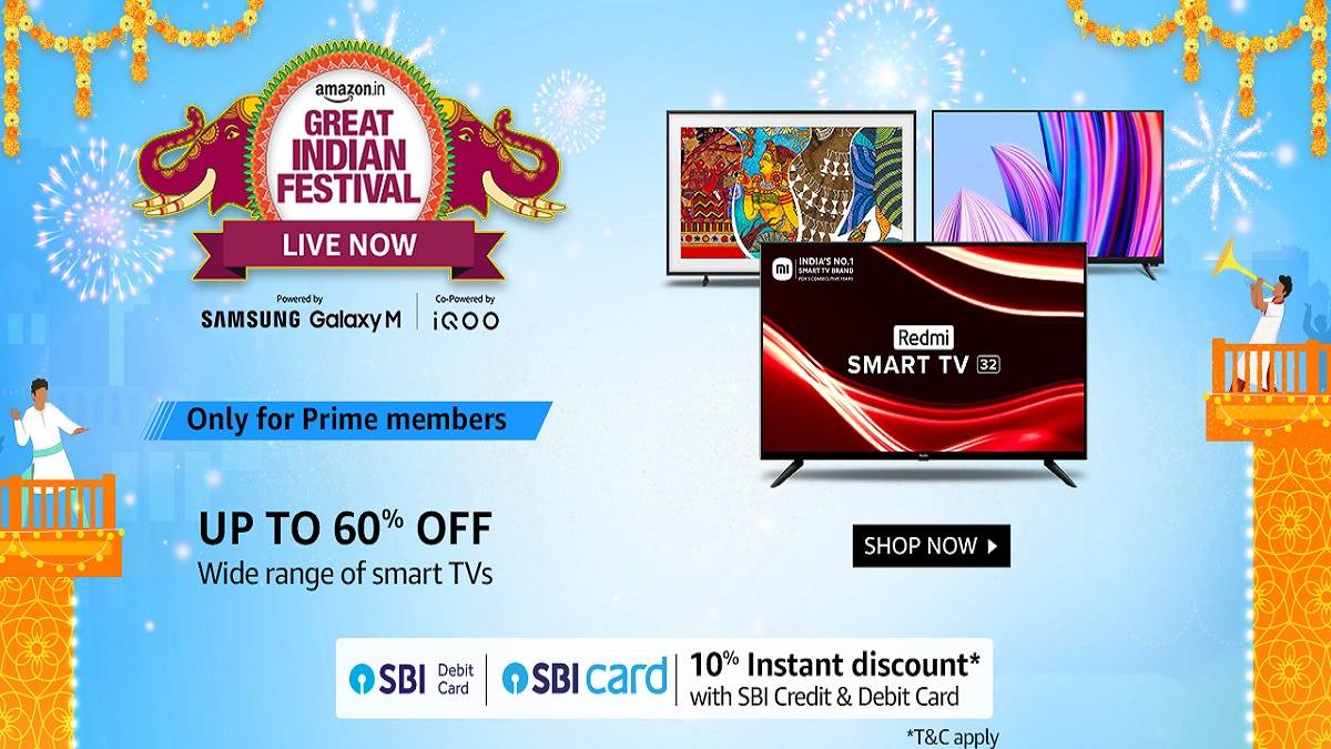 Amazon Great Indian Festival Sale 2022 on TVs