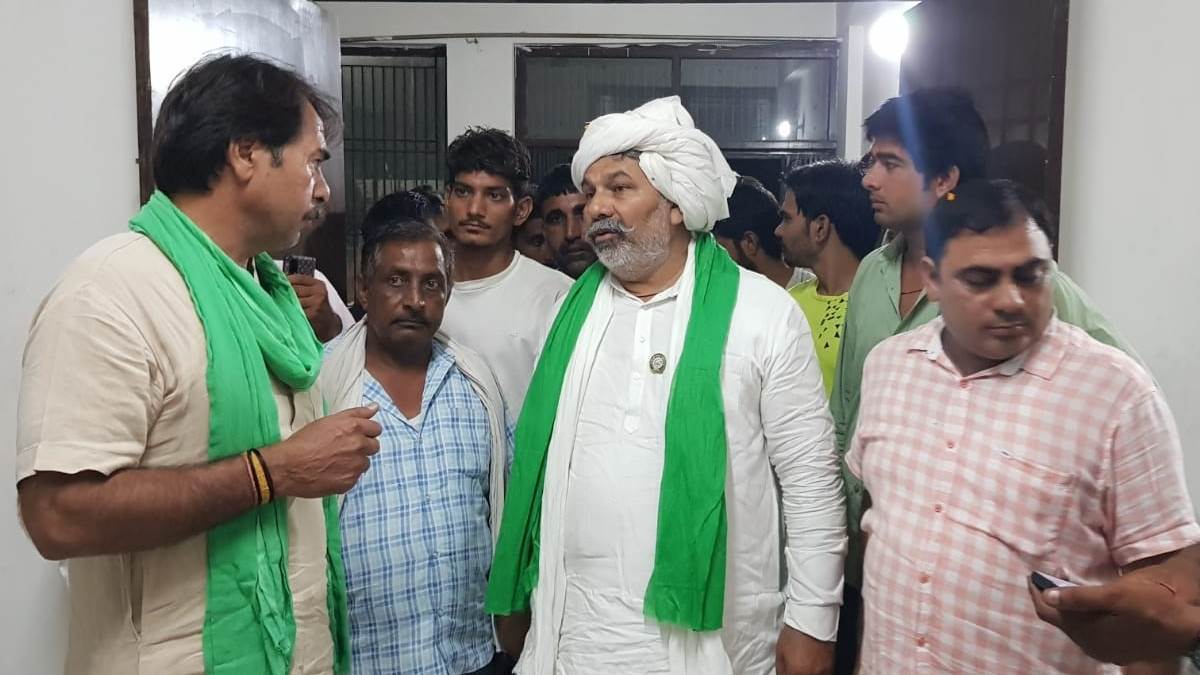पानीपत पहुंचे राकेश टिकैत, किसान विश्राम गृह मामले पर दिया सरकार को