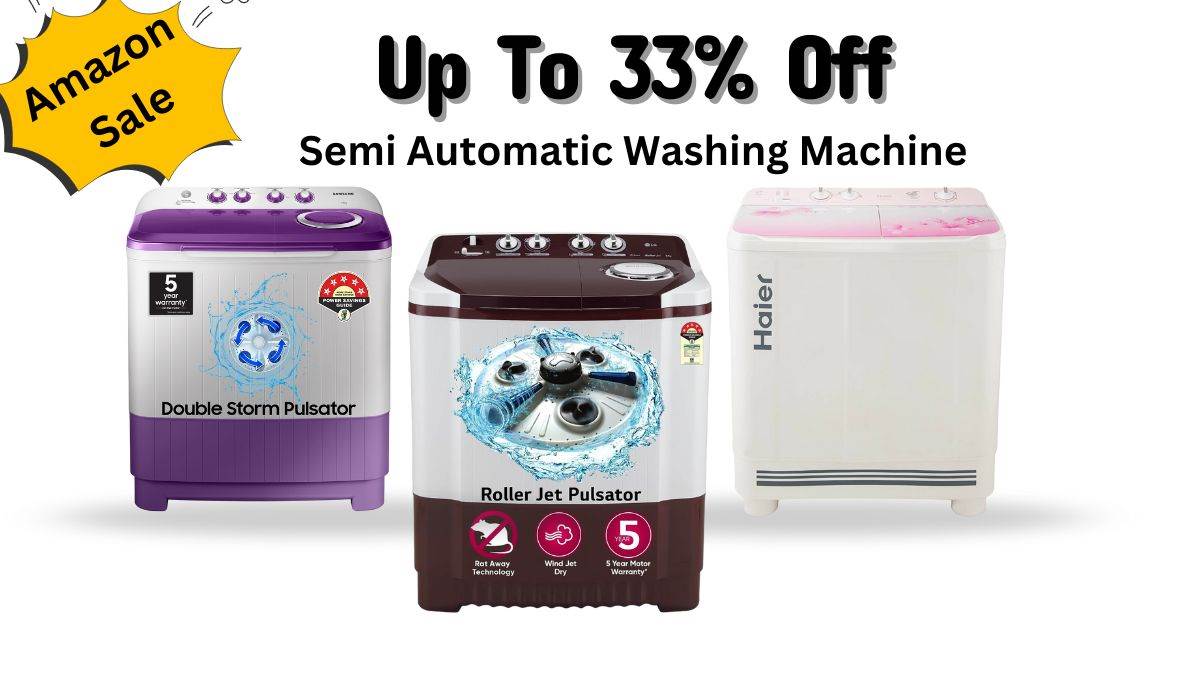 amazon great indian festival sale 2024 early deals on best semi automatic washing machine at up to 33 percent off