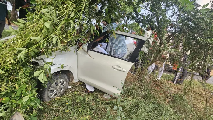राज्यसभा सदस्य सुभाष बराला की गाड़ी हुई दुर्घटनाग्रस्त