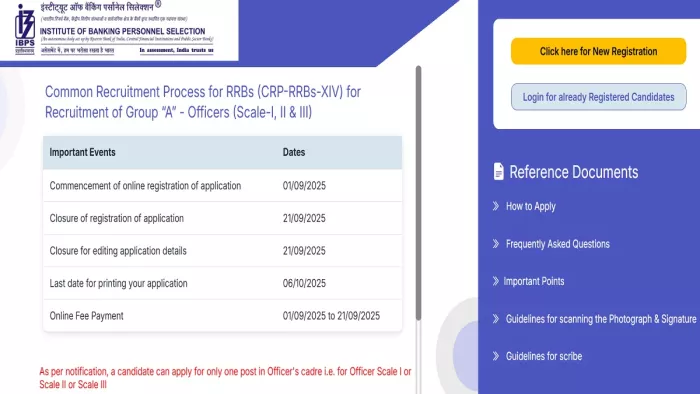 Ibps R IBPS RRB 2025: आईबीपीएस क्लर्क, पीओ पदों पर आवेदन की लास्ट डेट आज ...