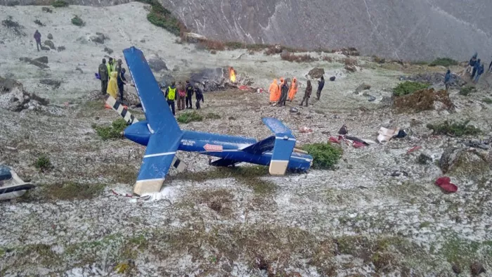 Kedarnath Helicopter Crash : केदारनाथ में हेलीकाप्टर दुर्घटना। फाइल फोटो