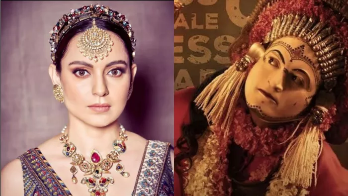 File Photo of Kangana Ranaut and Kantara Film. Photo Credit/ Kangana Ranaut Instagram