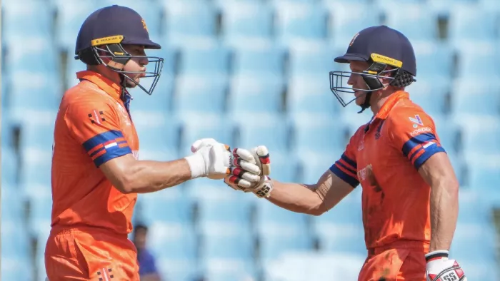 Sybrand Engelbrecht-Logan van Beek ने वर्ल्ड कप में बनाया नया रिकॉर्ड। फोटो-एपी