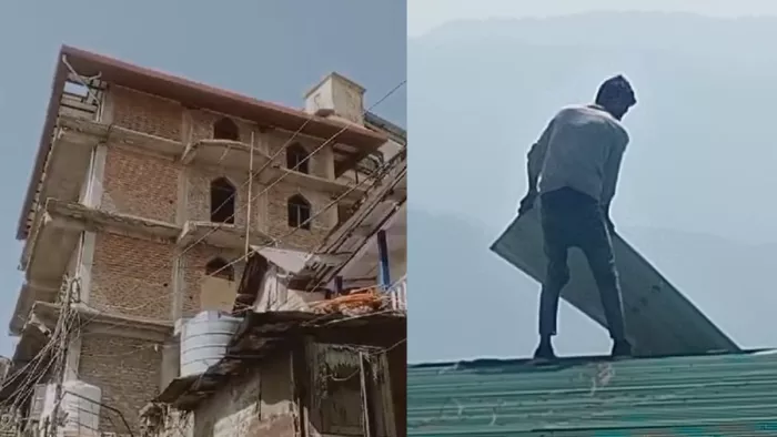 संजौली मस्जिद का अवैध हिस्सा गिराने का काम शुरू हो चुका है।