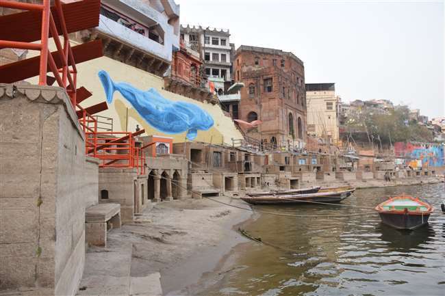 strong steps taken one by one for cleanliness and 84 ghats of varanasi shine