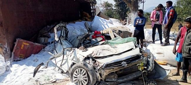 कोलेबिरा घाटी में भीषण हादसा, एक की मौत, चार घायल