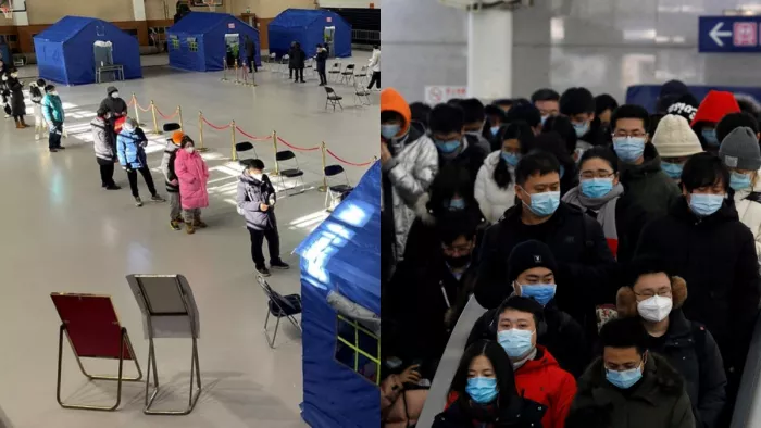 Covid-19 In China:चीन में लगभग चार लाख लोग कोरोना से संक्रमित (फोटो रायटर)