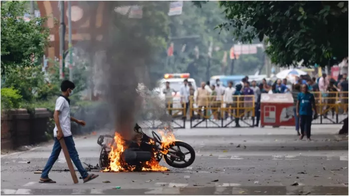 बांग्लादेश में हिंदू प्रतिमाओं को तोड़ने के आरोप में एक व्यक्ति गिरफ्तार (फोटो: एएनआई)