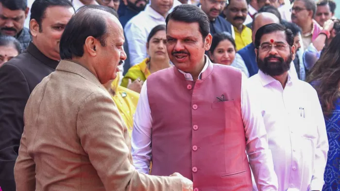 Maharashtra Portfolios Announced: देवेंद्र फडणवीस सरकार में मंत्रियों के बीच विभागों का बंटवारा किया गया।(फोटो सोर्स: पीटीआई)