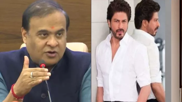 File Photo of Assam CM Himanta Biswa Sarma and Shah Rukh Khan