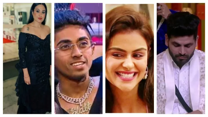 File Photo of Kamya Punjabi, MC Stan, Priyanka Choudhary and Shiv Thakare