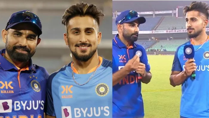 Mohammed Shami Gives Advice To umran Malik (Photo-twitter)