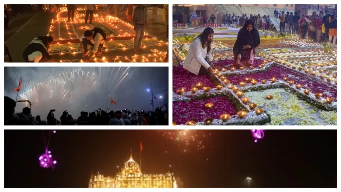 राम के जश्न में डूबा देश, अयोध्या से लेकर चेन्नई तक दिखा दीपावली सा नजारा (फोटो, एएनआई)