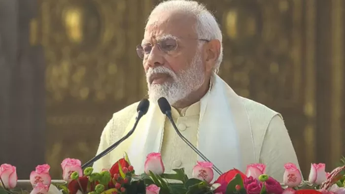 राम मंदिर प्राण प्रतिष्ठा के बाद पीएम मोदी ने गणमान्यों को किया संबोधित