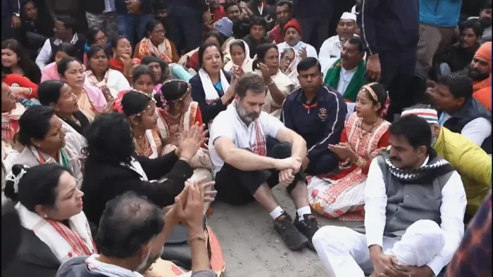 Rahul Gandhi: असम के मंदिर में पूजा समय बदलने पर राहुल गांधी का फूटा गुस्सा (फोटो एएनआई)