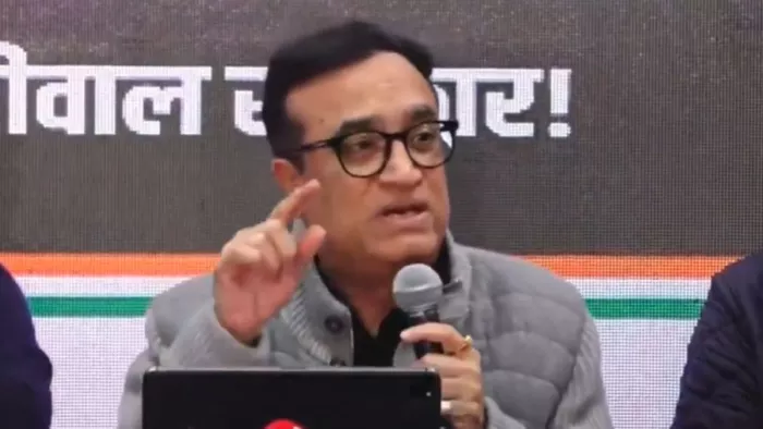 कांग्रेस नेता अजय माकन का केजरीवाल पर सीधा हमला। फोटो स्क्रीन ग्रैब