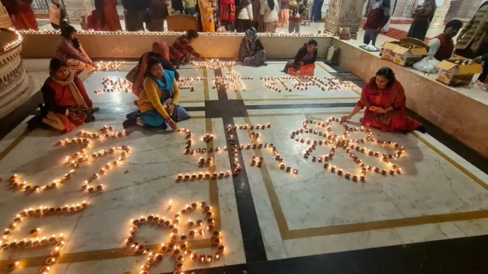 अयोध्या में रामलला की प्राण प्रतिष्ठा की पहली वर्षगांठ पर गुरुग्राम में उल्लास। जागरण