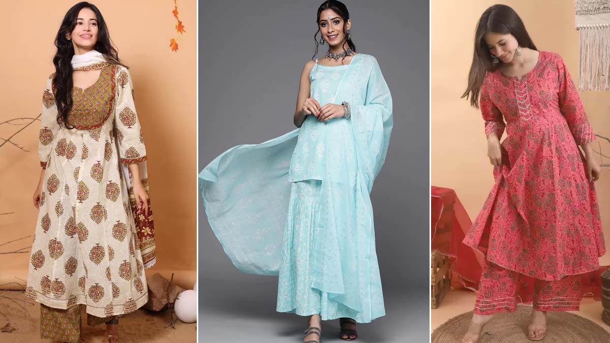 Kurta Sets For Women: फैशन की दुनिया में धमाल मचाने आ गए हैं ये कुर्ता सेट, डिज़ाइन ऐसा की दिल हो जायेगा खुश