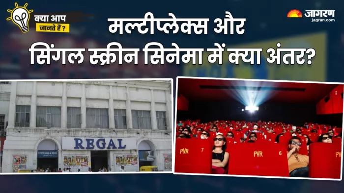 सिंगल स्क्रीन और मल्टीप्लेक्स सिनेमाघरों में क्या अंतर (Photo Credit-Jagran)