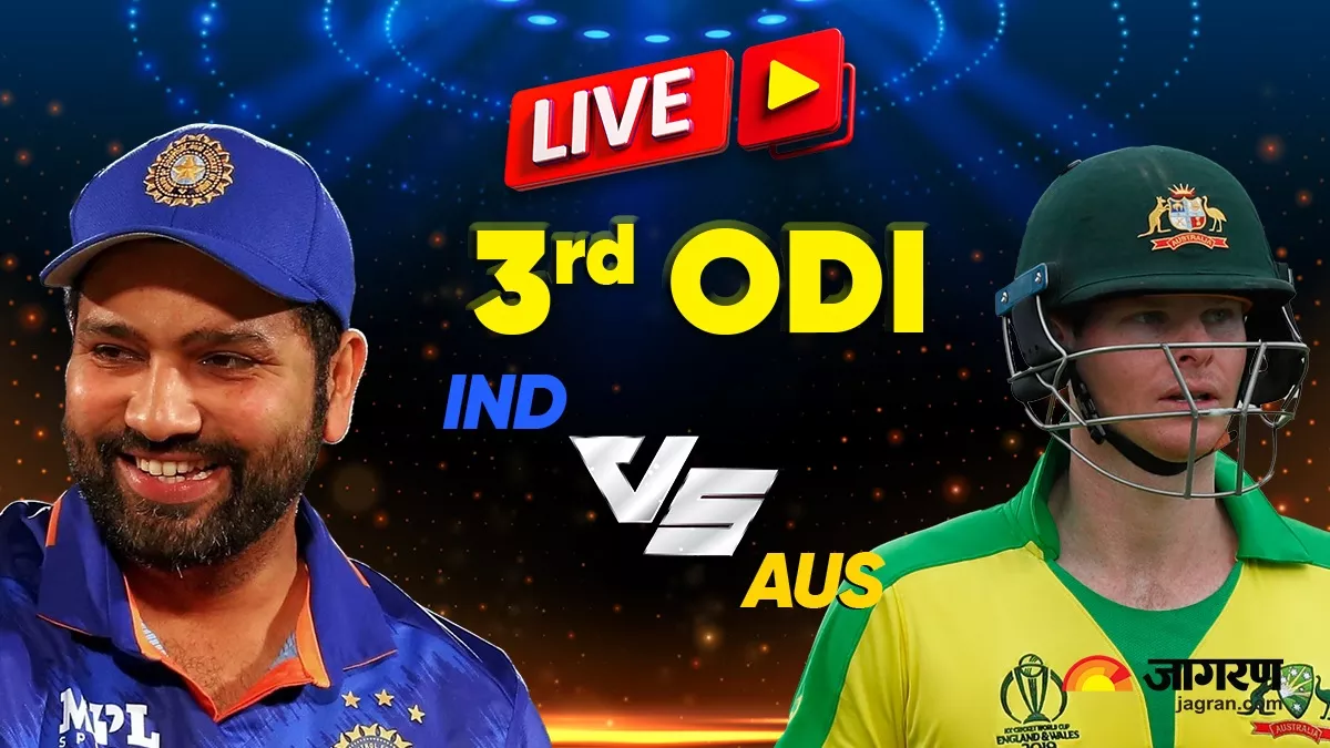 Live India vs Australia 3rd odi 2023 Live Score: 21 रन से हारा भारत, ऑस्ट्रेलिया ने 2-1 से जीती सीरीज