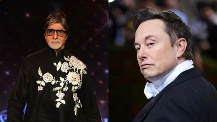 File Photo of Amitabh Bachchan and Elon Musk