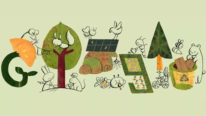 New google doodle dedicated to earth day 2023