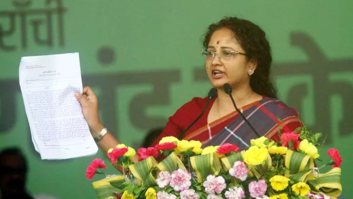 Kalpana Soren : 'BJP जीती तो...', उलगुलान के मंच से कल्पना सोरेन कर गईं आगाह (फोटो- जागरण)