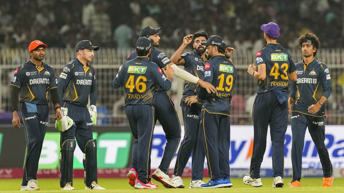 gujarat titans tops in ipl 2025 points table sai sudarshan gets orange cap prasidh krishna becomes purple cap holder