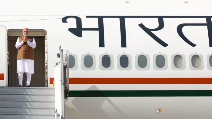 PM Modi Saudi Arabia visit सऊदी अरब जाने के लिए रवाना हुए पीएम। (फोटो- PMO India)