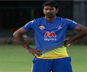 चेन्नई सुपरकिंग्स के गेंदबाजी कोच एल बालाजी।