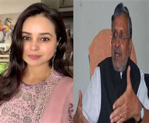 रोहिणी आचार्य और सुशील कुमार मोदी। फाइल फोटो